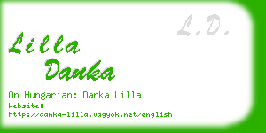 lilla danka business card